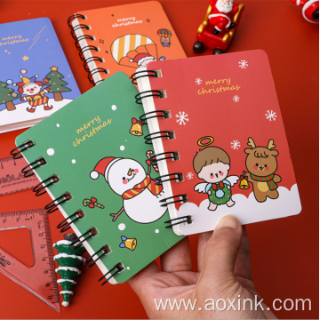 Mini Portable Christmas Gift Christmas Coil Notepad